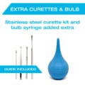 Tilcare Ear Wax Removal Tool with extra curettes and bulb
