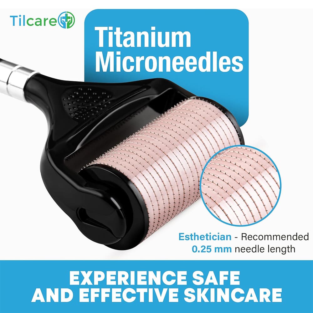 Peach Derma Roller made with titanium