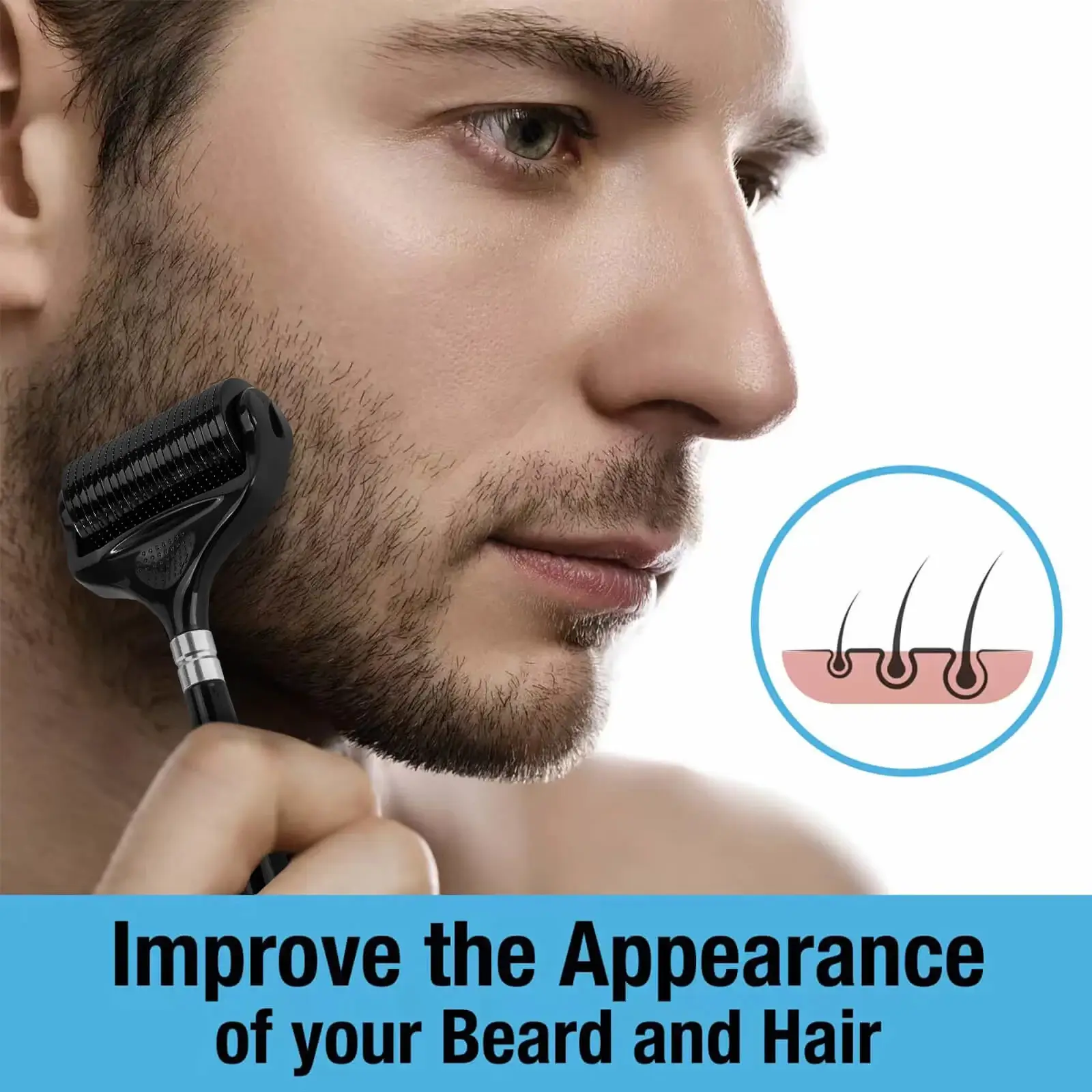 3 (1) Tilcare Beard and Hair Ultra Derma Roller improve the appearance of your beard
