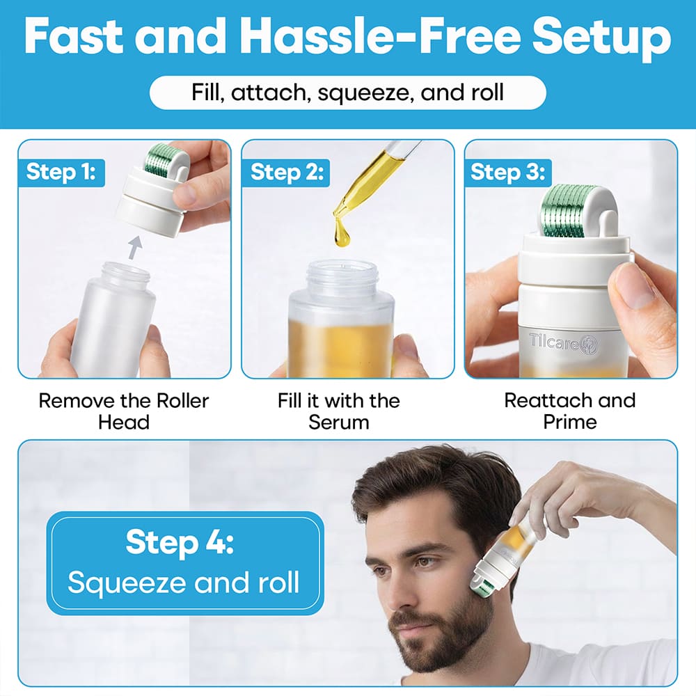 3-2 Derma Roller comes with fast and hassle-free setup