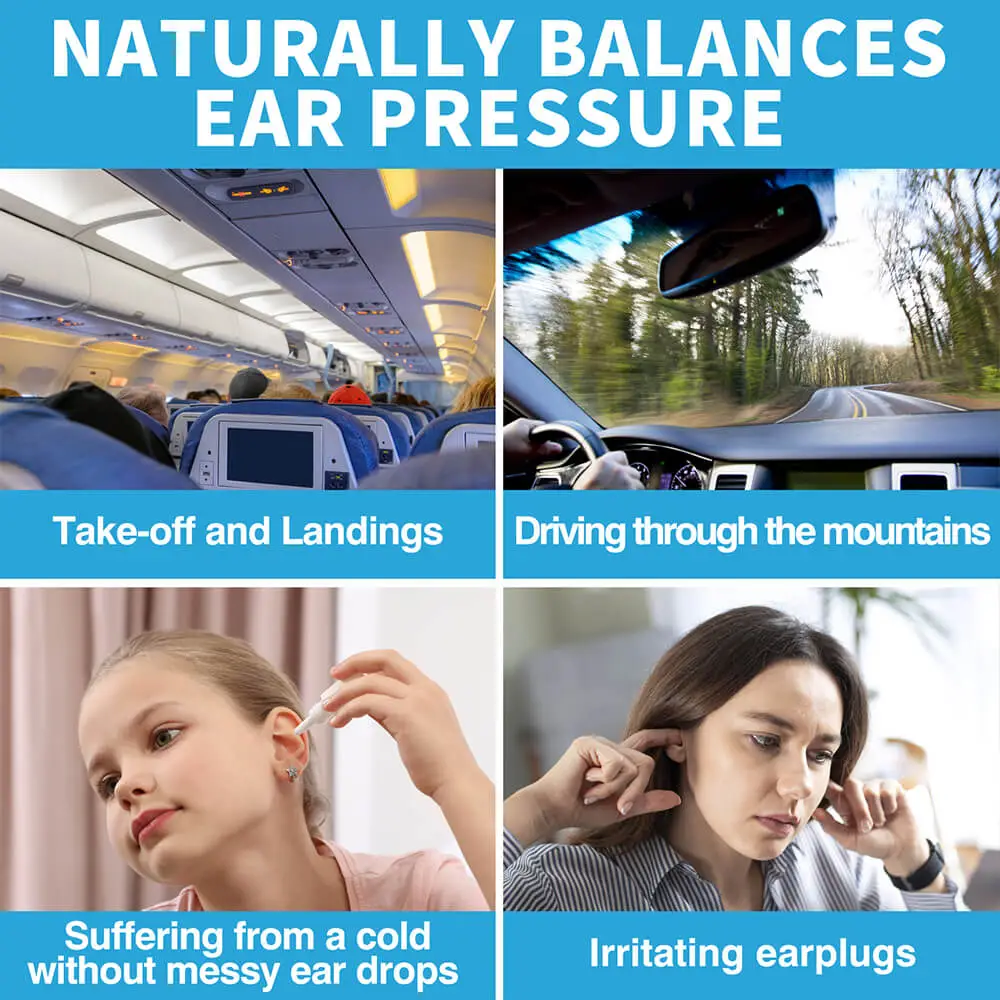 Tilcare Rechargeable Ear Pressure Relief Device for Flying natuarlly balance ear pressure