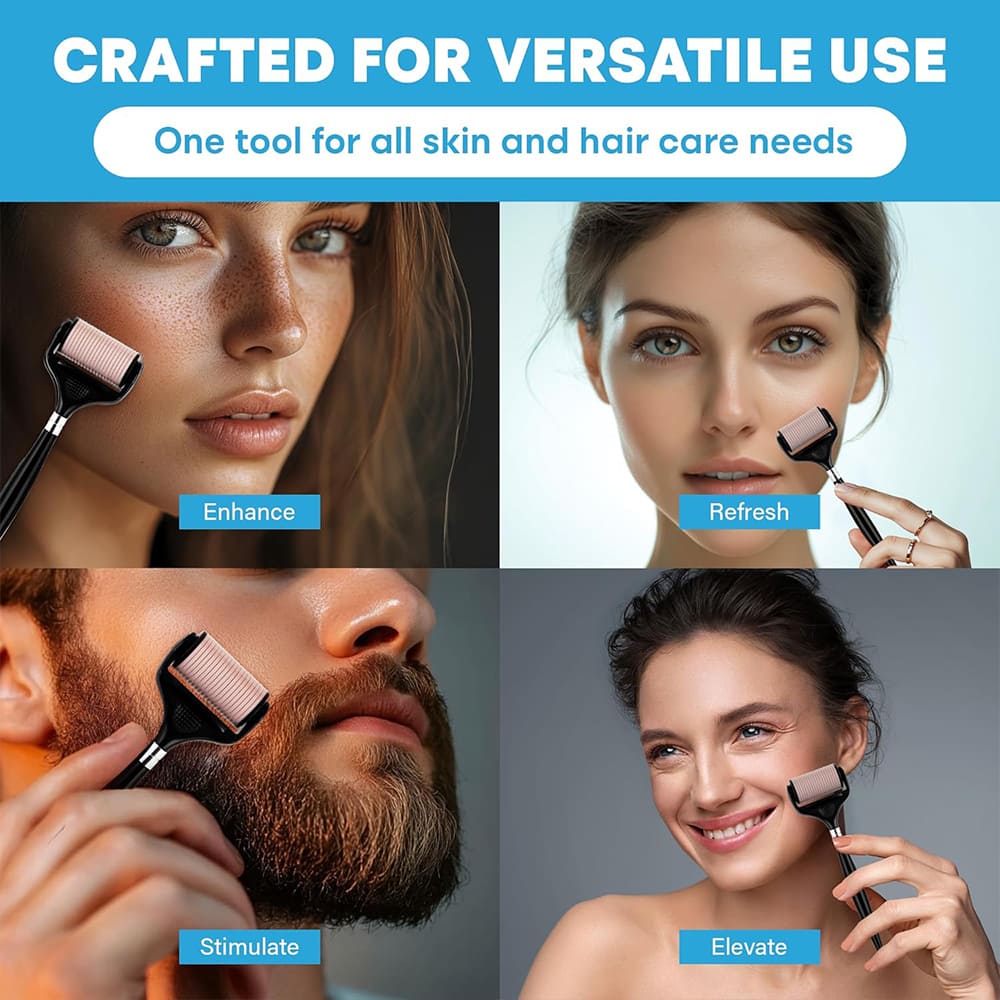 Peach Derma Roller crafted for versatile use