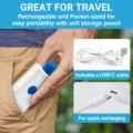 Tilcare Rechargeable Ear Pressure Relief Device for Flying is light weight and portable, rechargeable
