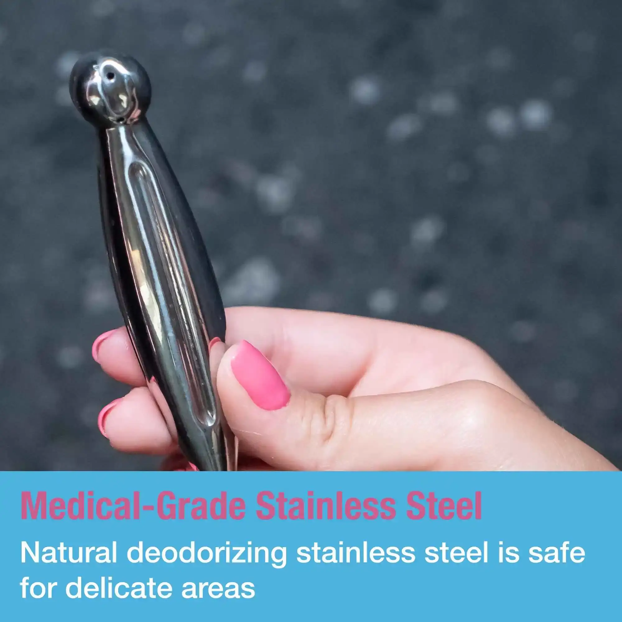 Tilcare Reusable Vaginal Cleanser System made with medical grade stainless steel