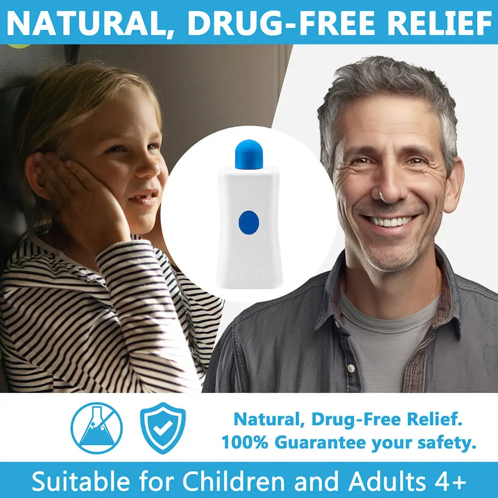 Tilcare Rechargeable Ear Pressure Relief Device for Flying suitable for children and adults 4+