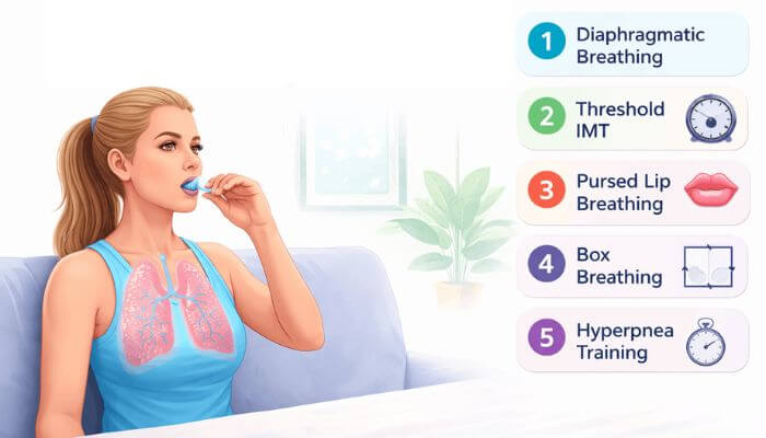 Breathing Exercises with a Lung Trainer