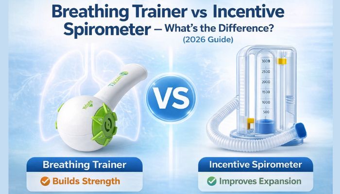 Breathing Trainer vs Incentive Spirometer