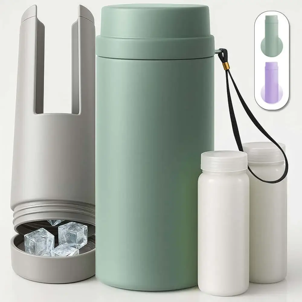 Image1 Tilcare Portable Breast Milk Cooler Bottle in Green color