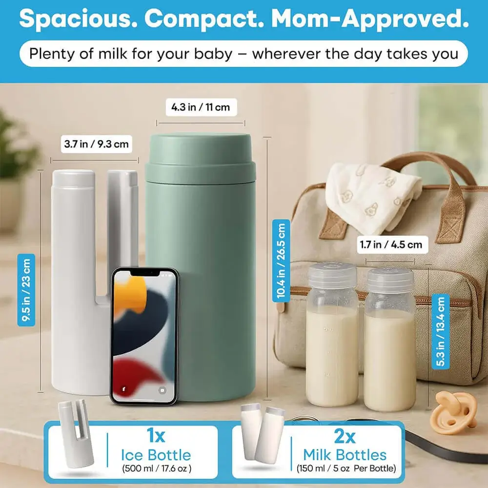 Image4 Tilcare Portable Breast Milk Cooler Bottle is spcaious and compact