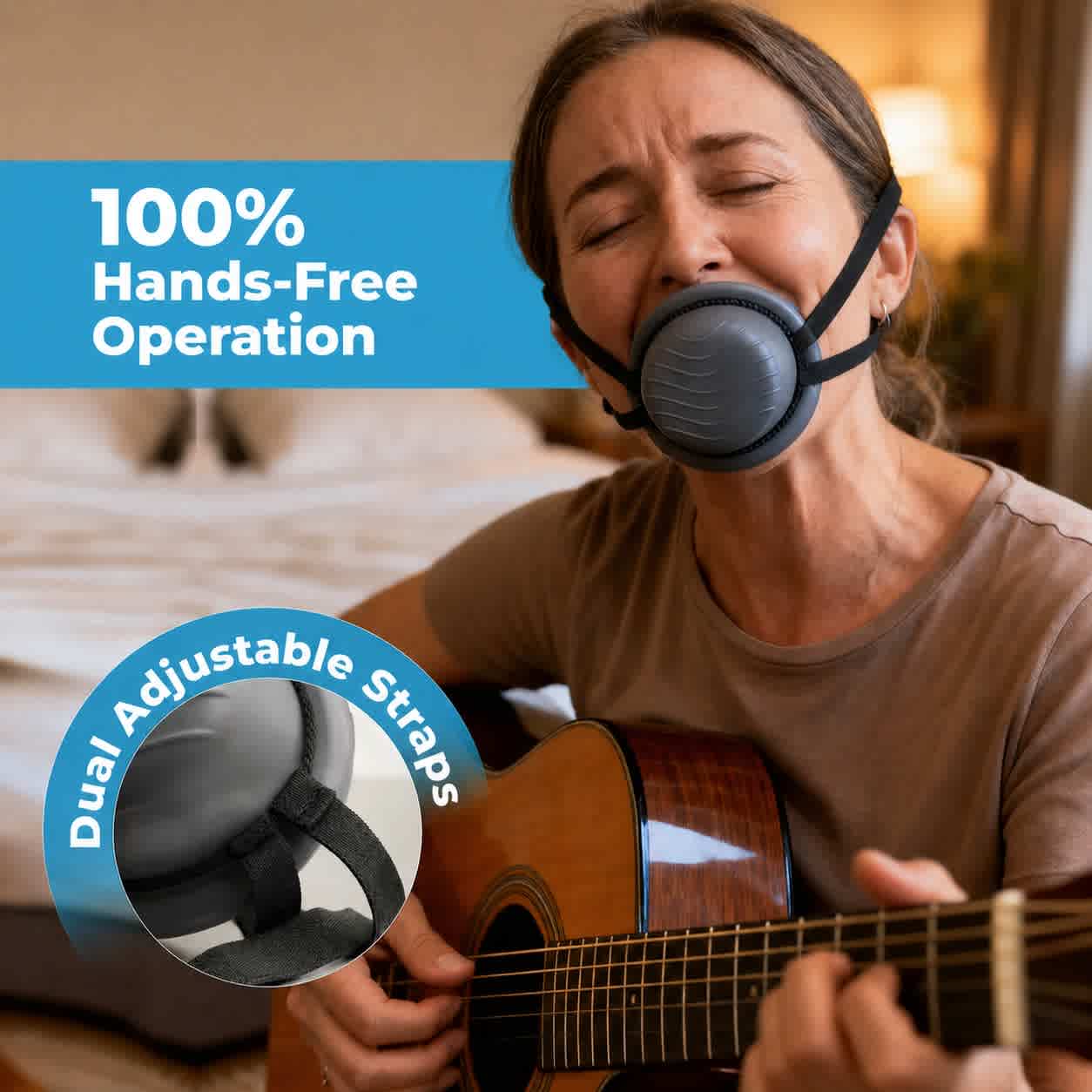 Hands-Free Vocal Dampener for Singers, Hands-Free