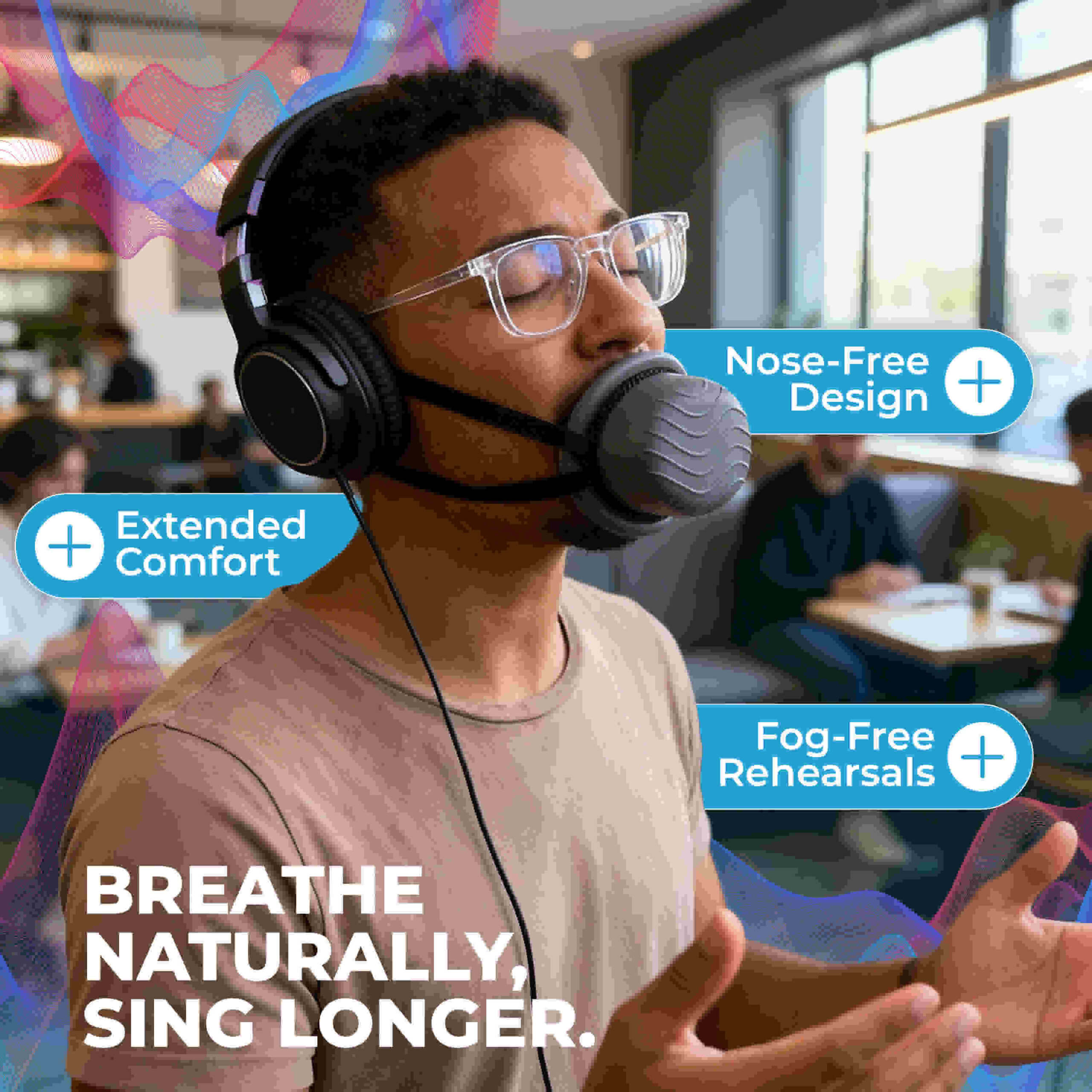 Breathe Naturally Vocal Dampener for Singers, Breathe Naturally