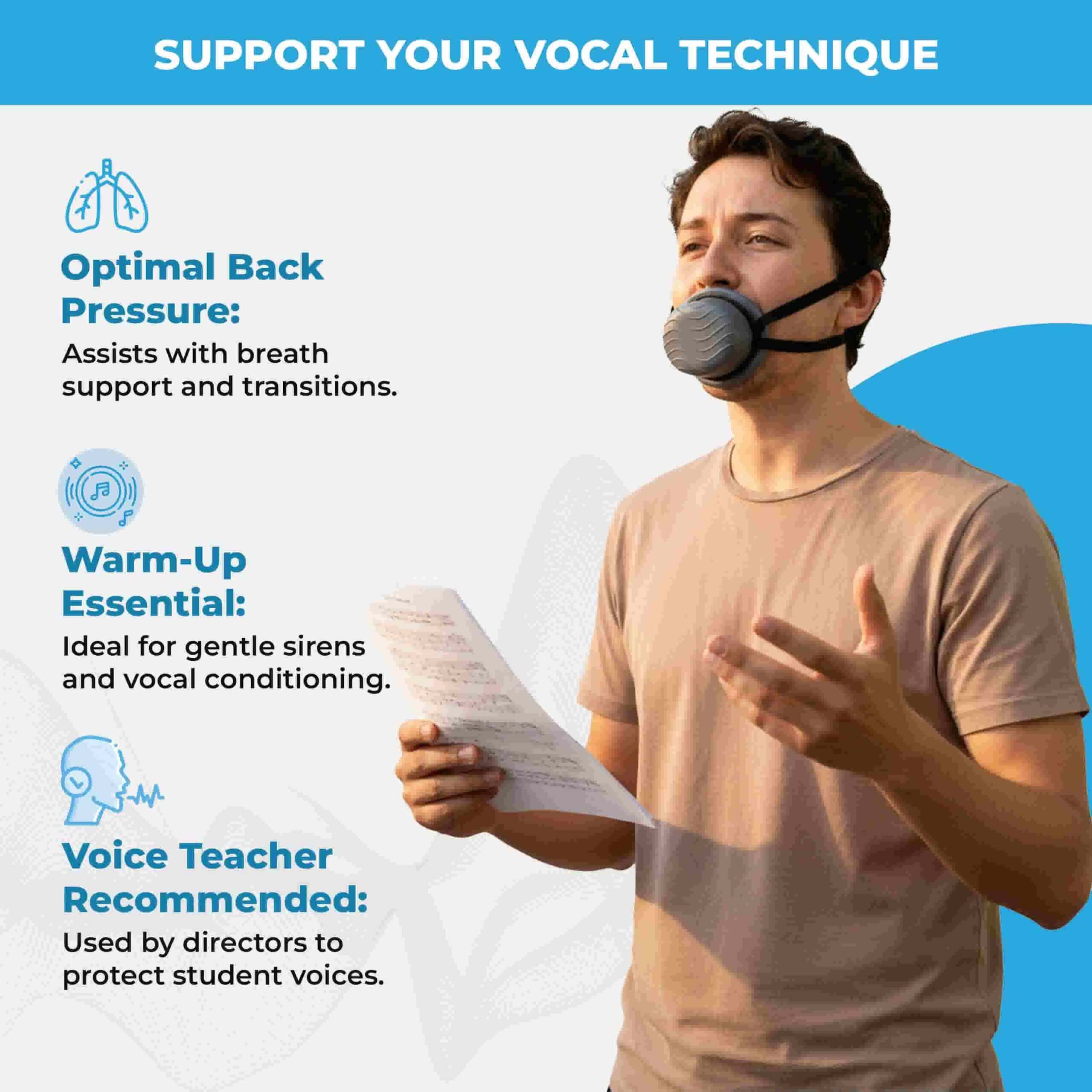 Support Vocal Tech Tilcare Vocal Dampener for Singers, Support Vocal Tech