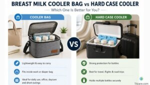 Breast Milk Cooler Bag vs Hard Case Cooler