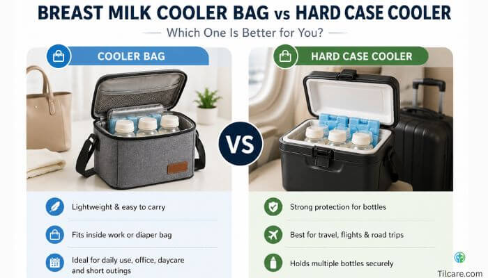 Breast Milk Cooler Bag vs Hard Case Cooler