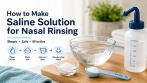 How to Make Saline Solution for Nasal Rinsing